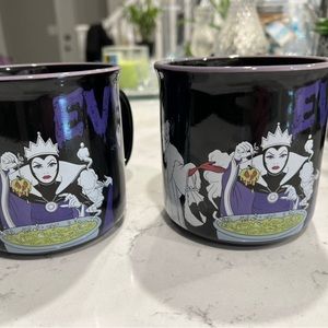 DISNEY “EVIL QUEENS” set of 2 coffee mugs ~ BRAND NEW!!!